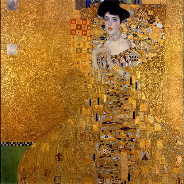 Gustav Klimti reproduktsioon Adele Bloch-Bauer I, 80 x 80 cm. Gustav Klimt - Adele Bloch-Bauer I - Fedkolor