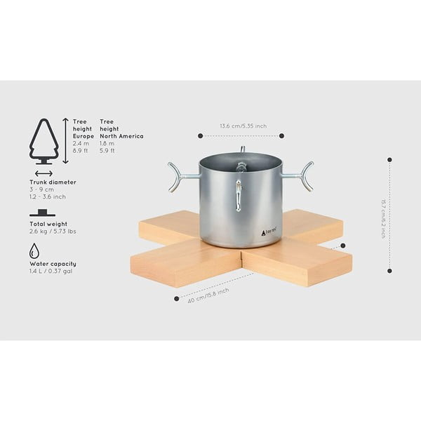 Hõbedane jõulupuu statiiv Hip - Tree Nest-image-1