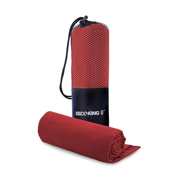 Punase kiirkuivatava rätiku ja rätiku EKEA komplekt, 70 x 140 cm + 30 x 50 cm Ekea - DecoKing