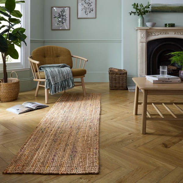 Käsitsi kootud džuudist koridorivaip 60x300 cm Jute Boucle Multi - Flair Rugs-image-1