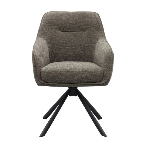 Tumehall polsterdatud söögitool käetugedega Avola - Unique Furniture-image-1