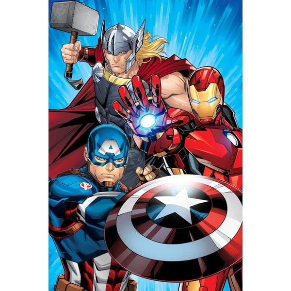 Mikroflanellist lastetekk 100x150 cm Avengers Heroes - Jerry Fabrics