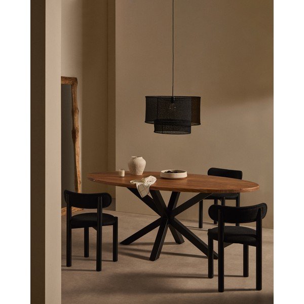 Söögilaud akaatsiapuidust pealispinnaga 100x200 cm Argo - Kave Home-image-2