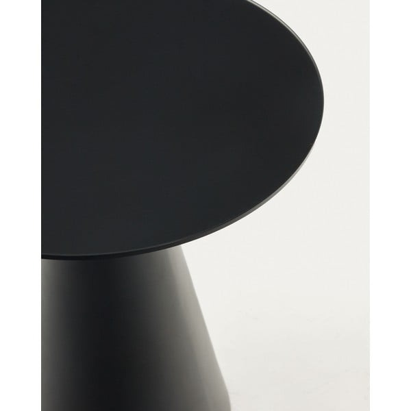 Klaasplaadiga ümmargune abilaud ø 50 cm Wilshire – Kave Home-image-3