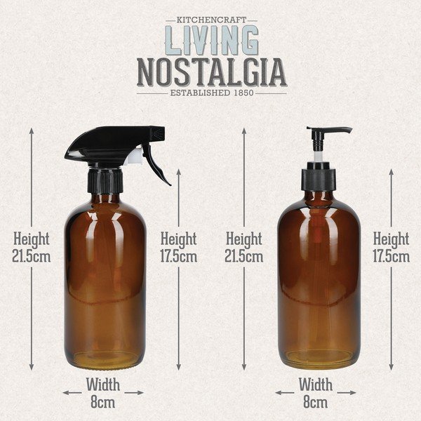 2 puhastusvahendi pudelite komplekt Living Nostalgia - Kitchen Craft-image-1