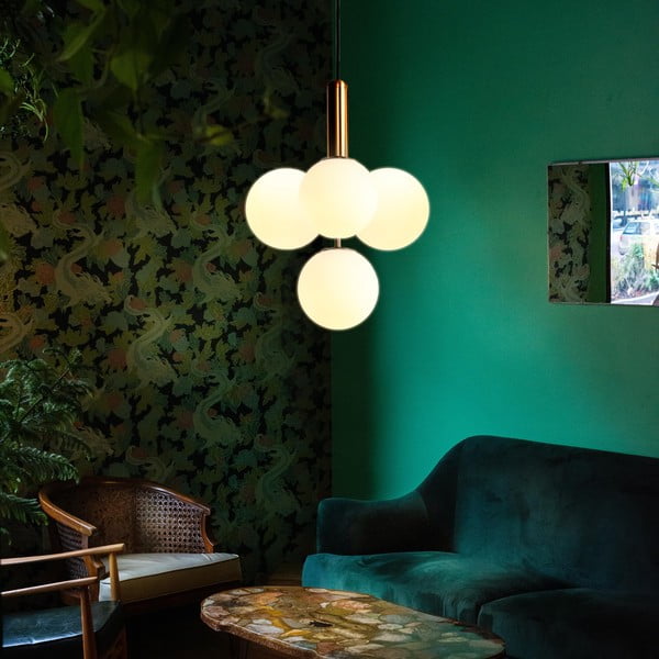 Rippvalgusti kuldset värvi , kõrgus 120 cm Musa - SULION-image-1