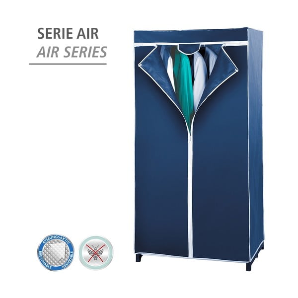 Sinisest riidest riidekapp 75x150 cm Air - Wenko-image-3