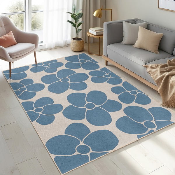 Sinine pestav vaip 160x230 cm Blue Meadow - Mila Home-image-4