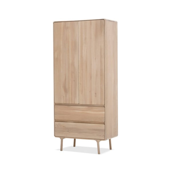 Tammepuust riidekapp 90x200 cm Fawn - Gazzda-image-2