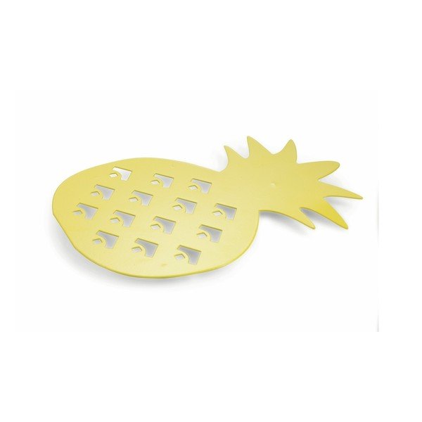 Žlutá kovová podložka pod hrnce Villa d'Este Ananas