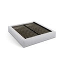 Helehall polsterdatud kaheinimesevoodi koos panipaiga ja voodipõhjaga 160x200 cm Simon - Micadoni