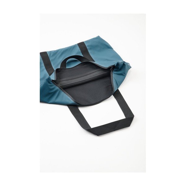 Mořsky modrá taška s vysokou voděodolností Rains Tote Rush-image-3