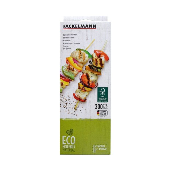 300 bambusest varraste komplekt Loodus - Fackelmann-image-1