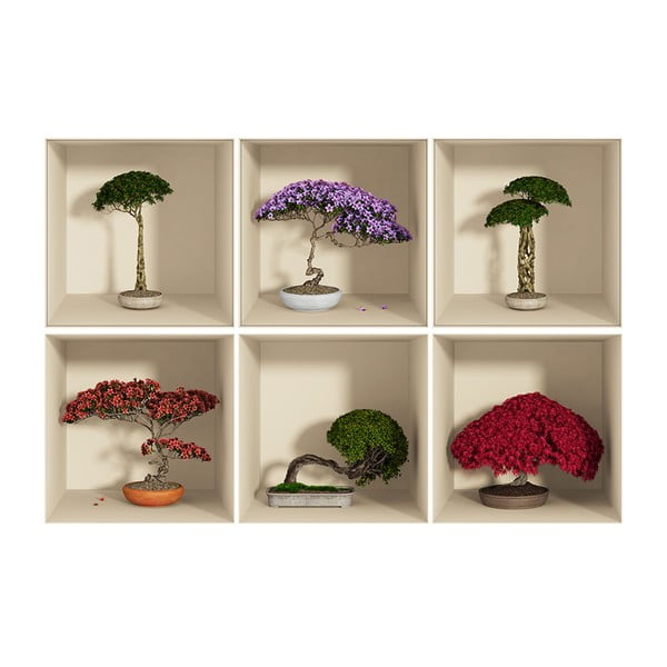 6 kleebise komplekt 3D efektiga Home - Ambiance-image-2