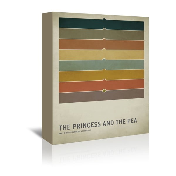 Obraz na plátně Princess Pea With Text od Christiana Jacksona