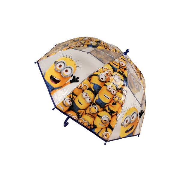 Dětský transparentní holový deštník Birdcage Minions, ⌀ 73 cm