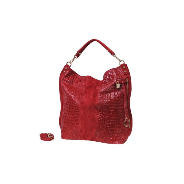 Červená kabelka z pravé kůže Andrea Cardone Edvige