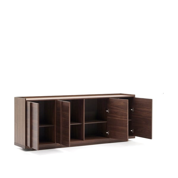 Pruun pähklipuidu spoonist kummut 200x80x45 cm Onix - Kave Home-image-4