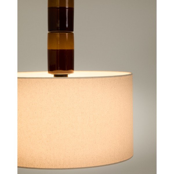 Ripplamp tekstiilist varjuga Mavran - Kave Home-image-1