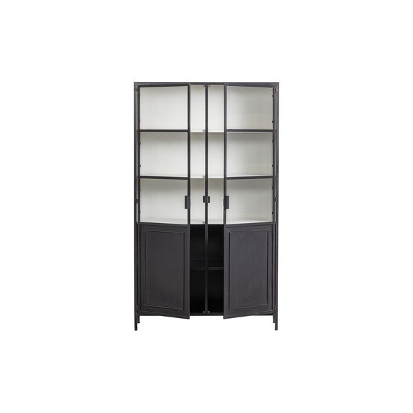 Must metallist vitriinkapp 110x189 cm Nora - Basiclabel-image-2