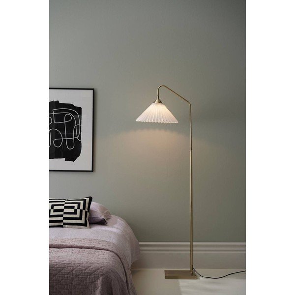 Kreemikas/messingvärvi kangast põrandalamp painutatava konstruktsiooniga (kõrgus 155 cm) Kate - Ellos Home-image-1
