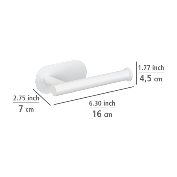 Valge isekandev roostevabast terasest tualettpaberi hoidja Orea - Wenko-image-4