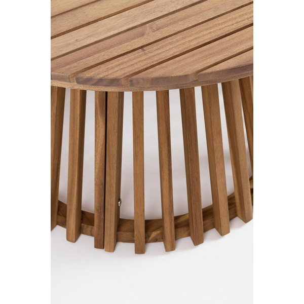 Akaatsiapuidust ümmargune aia diivanilaud ø 70 cm Rodano - Bizzotto-image-2