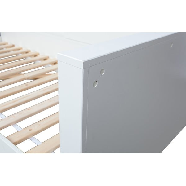 Valge üheinimesevoodi männipuidust , 90 x 200 cm Connect - WOOOD-image-4