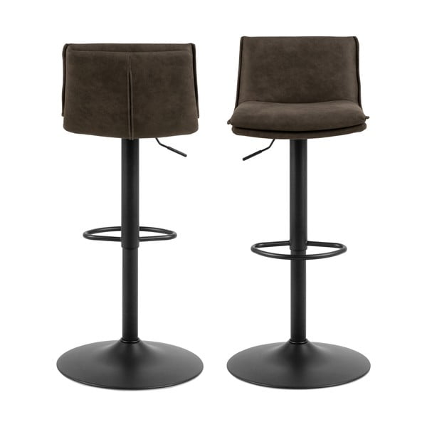 Tumepruunid baaritoolid 2 tk komplektis 107 cm Flynn - Actona-image-2