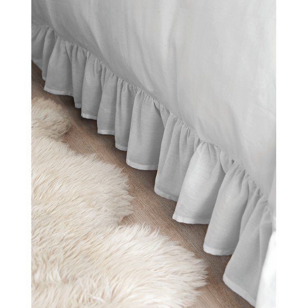 Hall puuvillane voodipesu Frill, 200 x 200 cm - Bianca-image-4