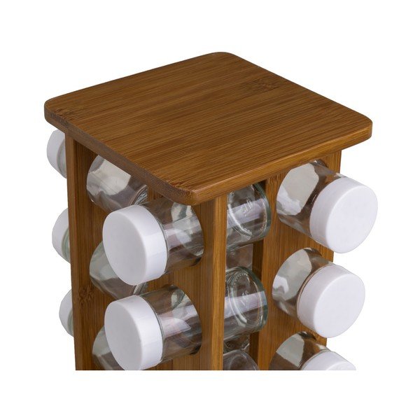 12-osaline maitseainetopside komplekt alusega Bamboo Walnut - Casa Selección-image-4