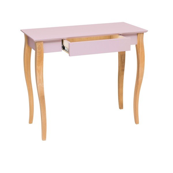 Roosa kirjutuslaud Lillo, pikkus 85 cm - Ragaba-image-1