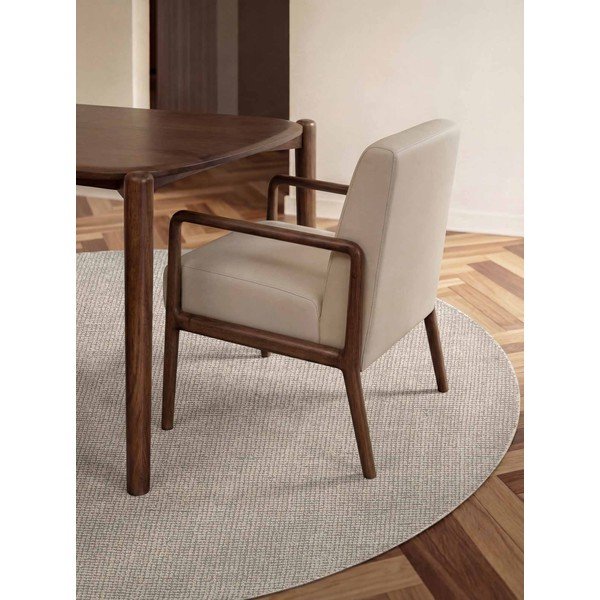 Kreem käsitsi kootud villane ümmargune vaip ø 160 cm Greenwich - Ted Baker-image-1