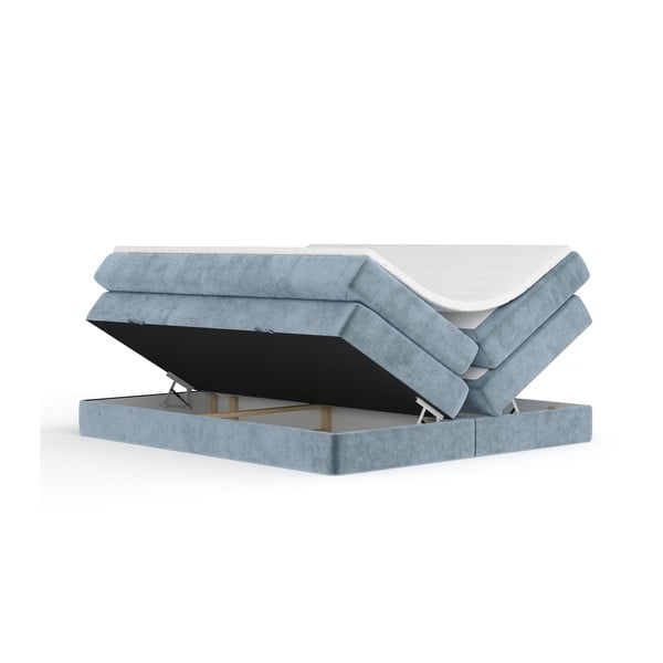 Sinine vedruvoodi koos panipaigaga/ilma peatsita 200x200 cm Juniper - Maison de Rêve-image-3