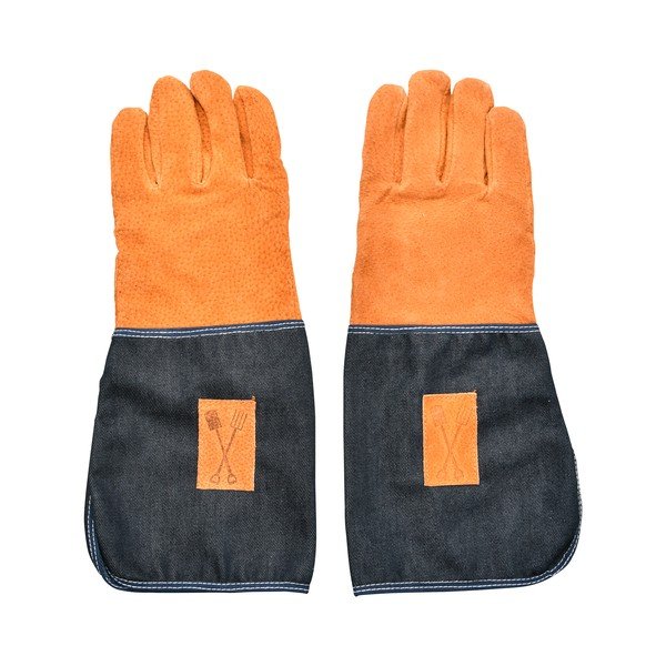 Sinakasoranžid aiatöö kindad randmekaitsega Denim - Esschert Design-image-3