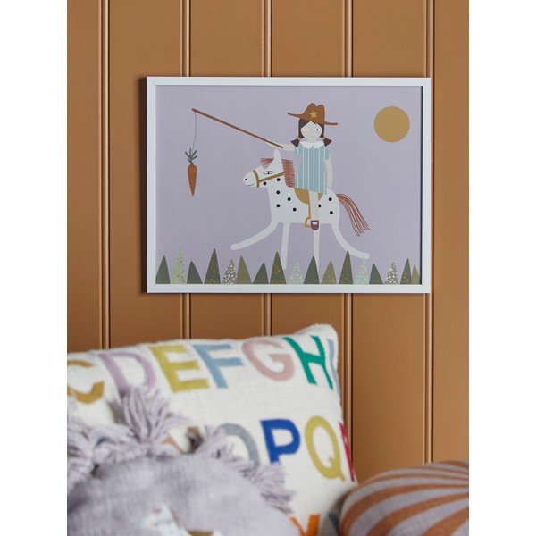 Lastepilt 32x42 cm Rosa - Bloomingville Mini-image-1