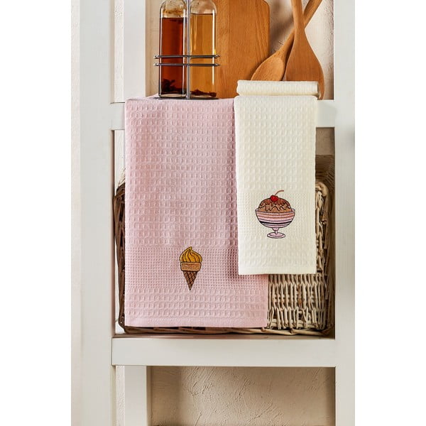 Puuvillased rätikud 6 tk komplektis 40x60 cm Ice Cream - Foutastic-image-2