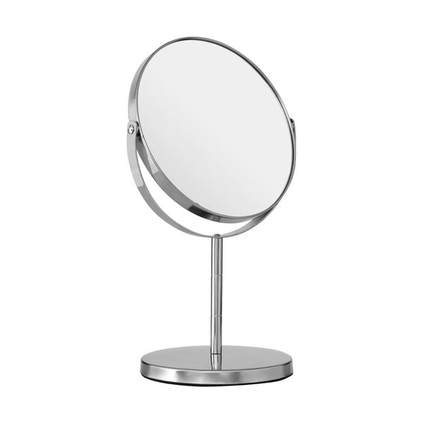 Kosmetické oboustranné zrcadlo stříbrné barvy Premier Housewares, 18 x 29 cm