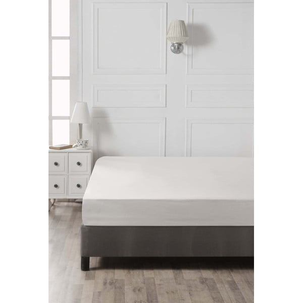 Valge puuvillane kummiga lina 140x200 cm - Mijolnir-image-2