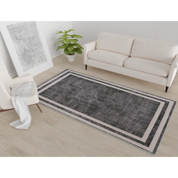 Hall ja kreemikas pestav vaip 230x160 cm - Vitaus-image-1