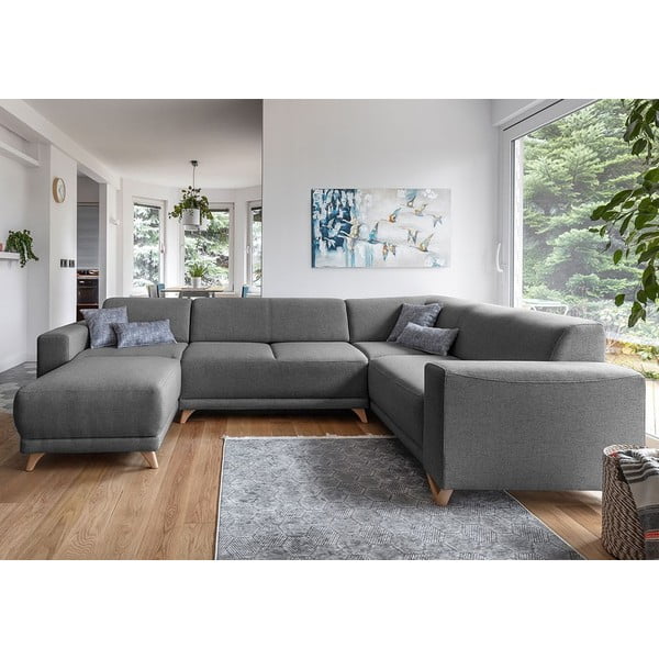 Tumehall panipaigaga nurgadiivanvoodi (vasak nurk/"U" kujuline) Classy Sophie – Miuform-image-1