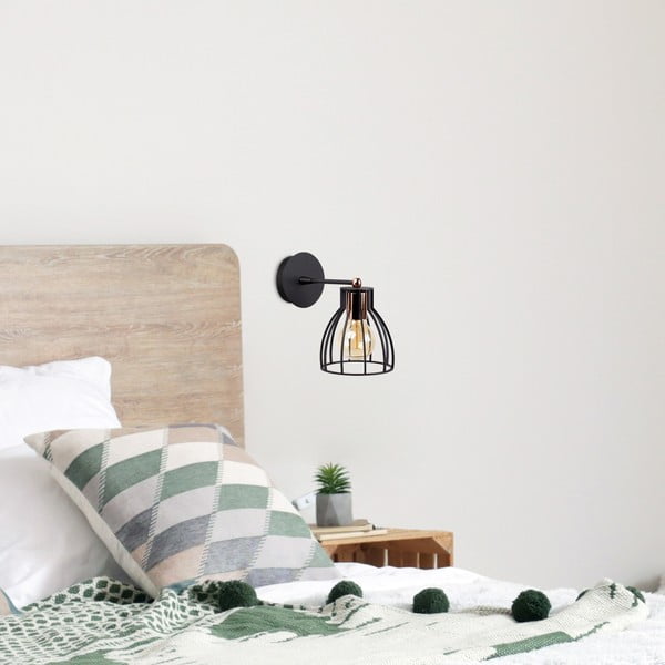 Must-pronksivärvi seinavalgusti ø 15 cm Kemah - Opviq lights-image-1