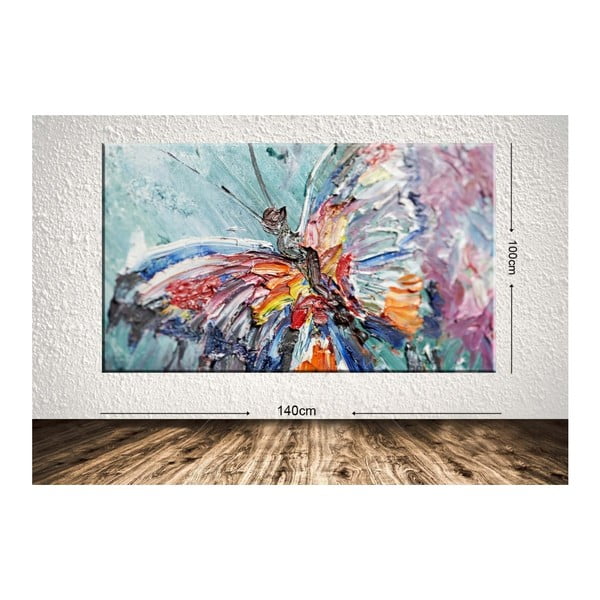 Obraz Colours Butterfly, 100 x 140 cm