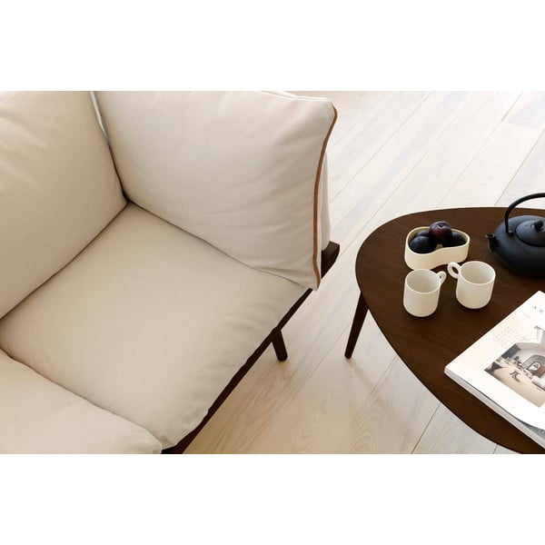 Pruun ümmargune tammepuidust diivanilaud ø 80 cm Hang Out - UMAGE-image-4