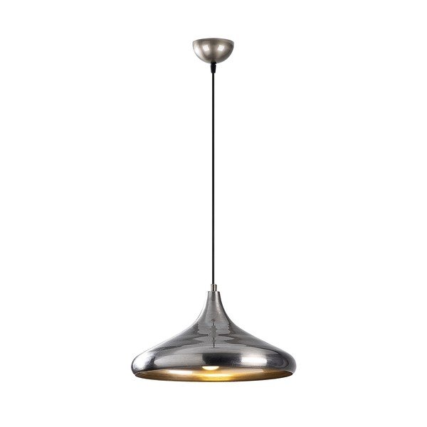 Hõbedane rippvalgusti metallist varjuga ø 35 cm Berceste - Opviq lights-image-2