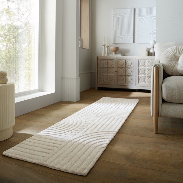 Elevandiluu käsitsi kootud villane vaip 60x230 cm Zen Garden - Flair Rugs-image-1