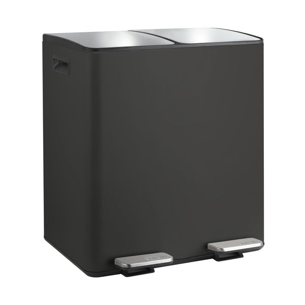 Matt must terasest prügikast 2x20 l sorteeritud jäätmete jaoks/pedaaliga Aliya - Spirella