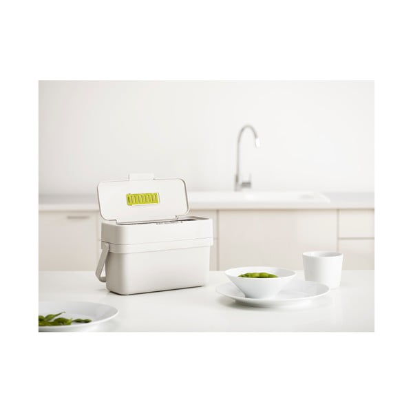 Valge kompostitav jäätmekonteiner 4 L Compo - Joseph Joseph-image-1