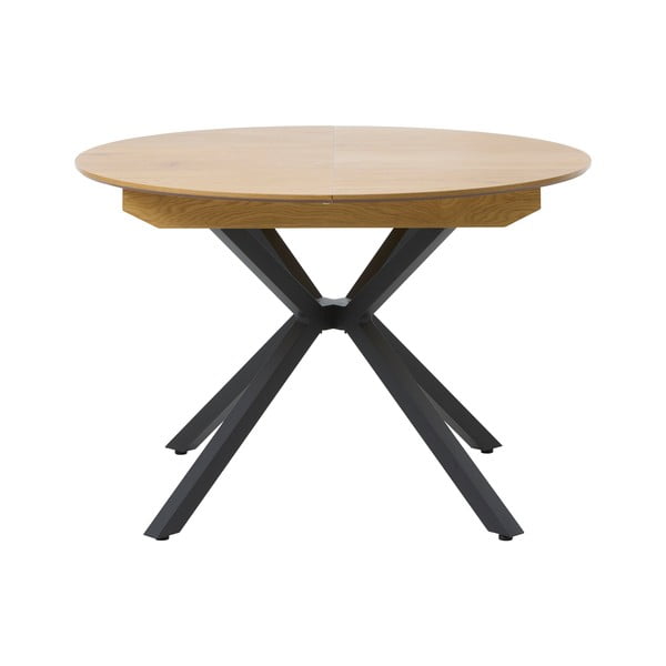 Ümmargune kokkupandav söögilaud täiendava lauaplaadiga ø 120 cm Cesura - Unique Furniture