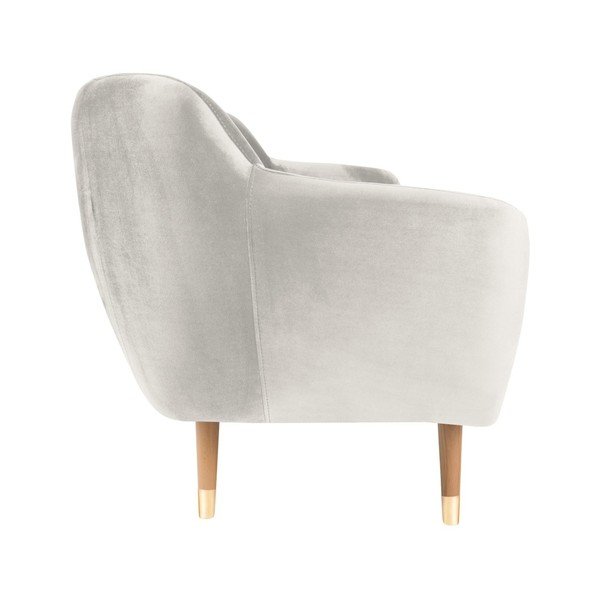 Kreemjas sametne diivan , 188 cm Benito - Mazzini Sofas-image-3
